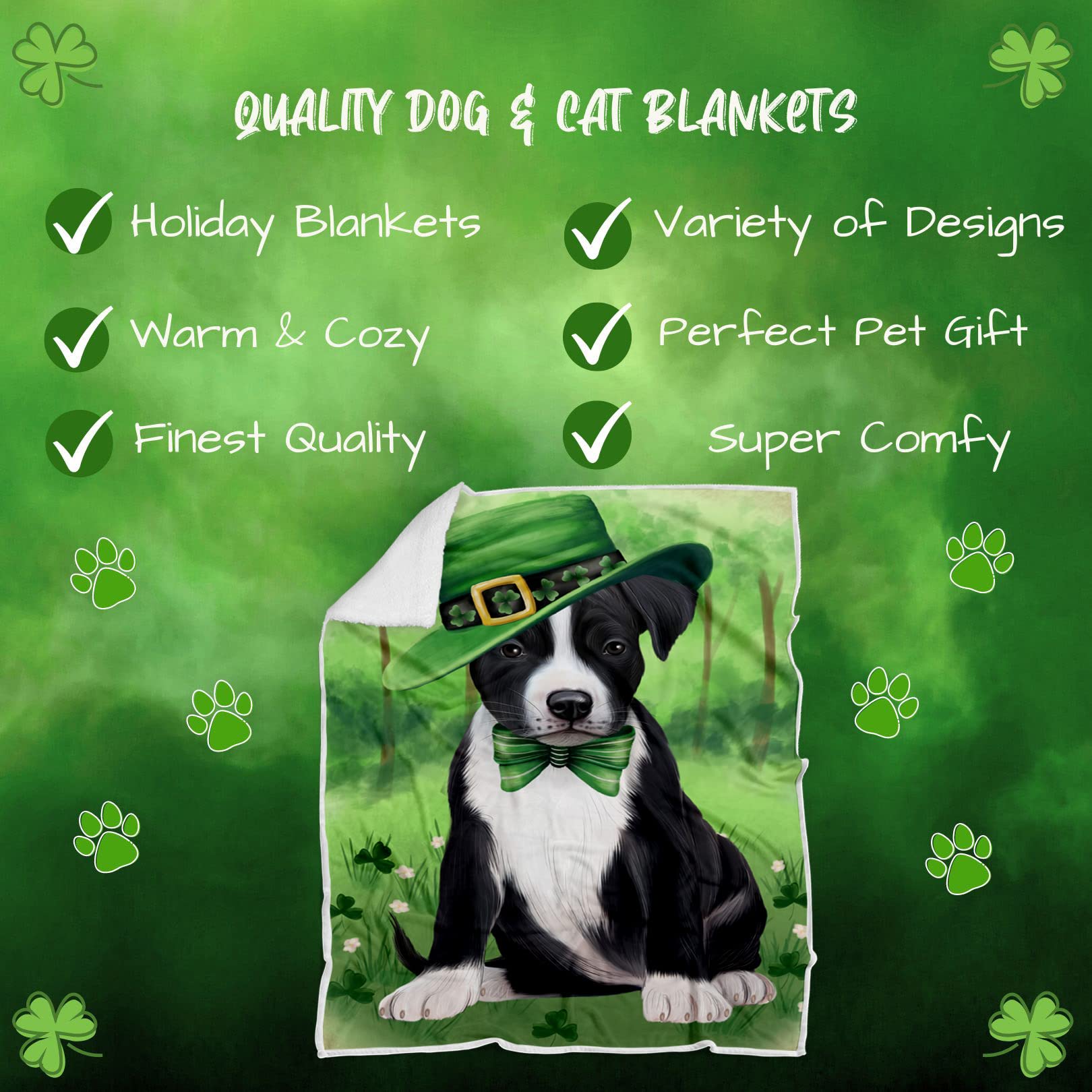 Amazon.com: St. Patricks Day Irish American Staffordshire Dog  display picture 1