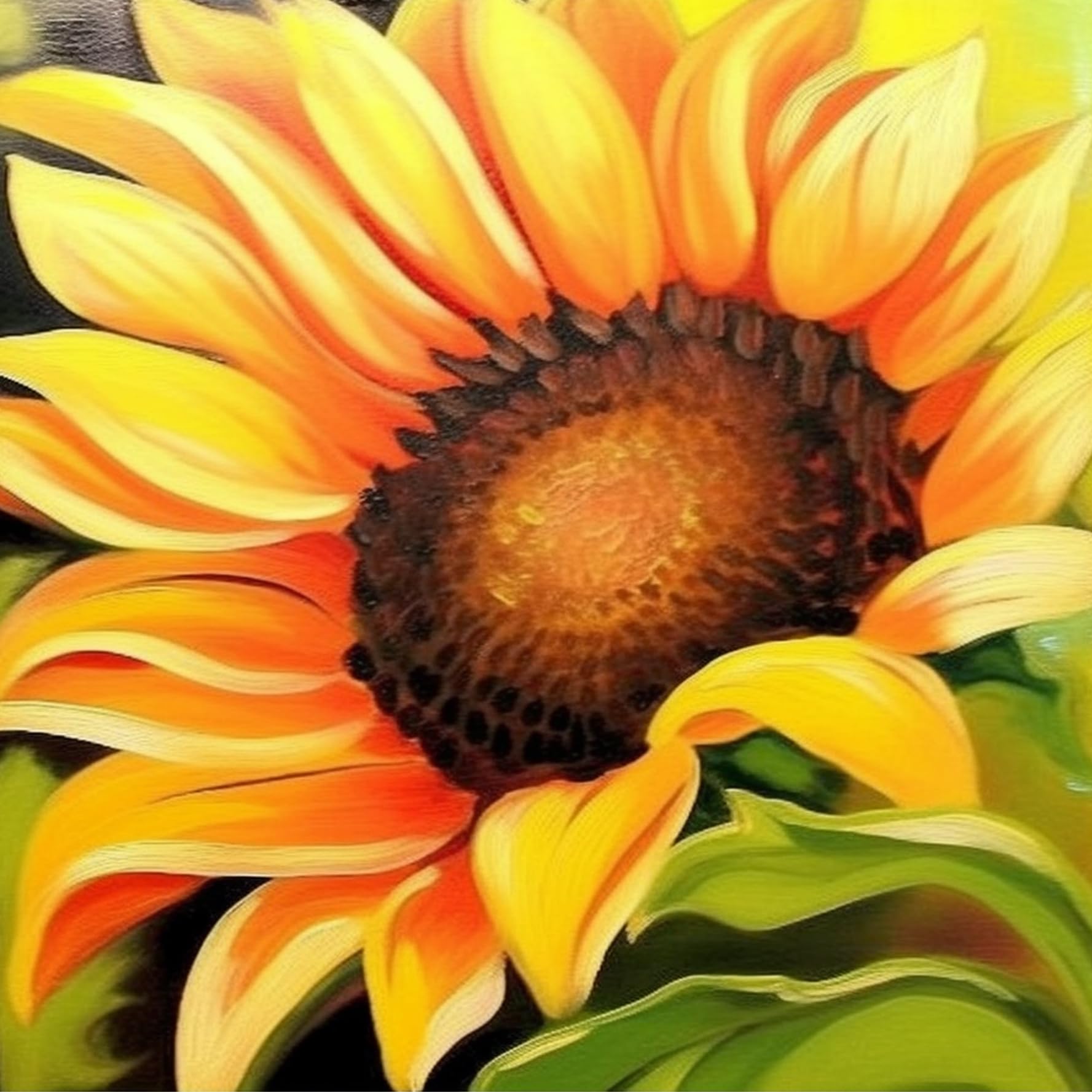 Bimkole 5D Diamond Painting Kit – Girasole E Farfalla – 30x40 Cm – Completo Di Strass E Tela