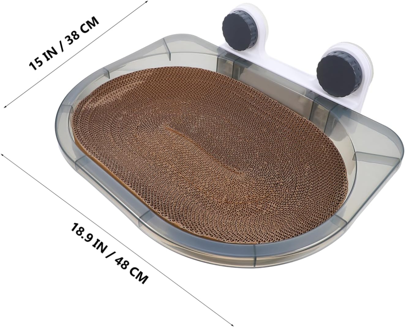 Suction Cup Hammock for Indoor Cats with Integrated Scratching Board Easy Mounting for Windowsill and Bedside Use All Season Comfort