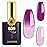 YTD Likomey Color Changing Gel Nail Polish,15ml Nude Pink To Plum Grape Purple Mood Temperature Change Colors Ombre Thermal Salon Home Fall Winter Manicure UV Nails Varnish,WB12