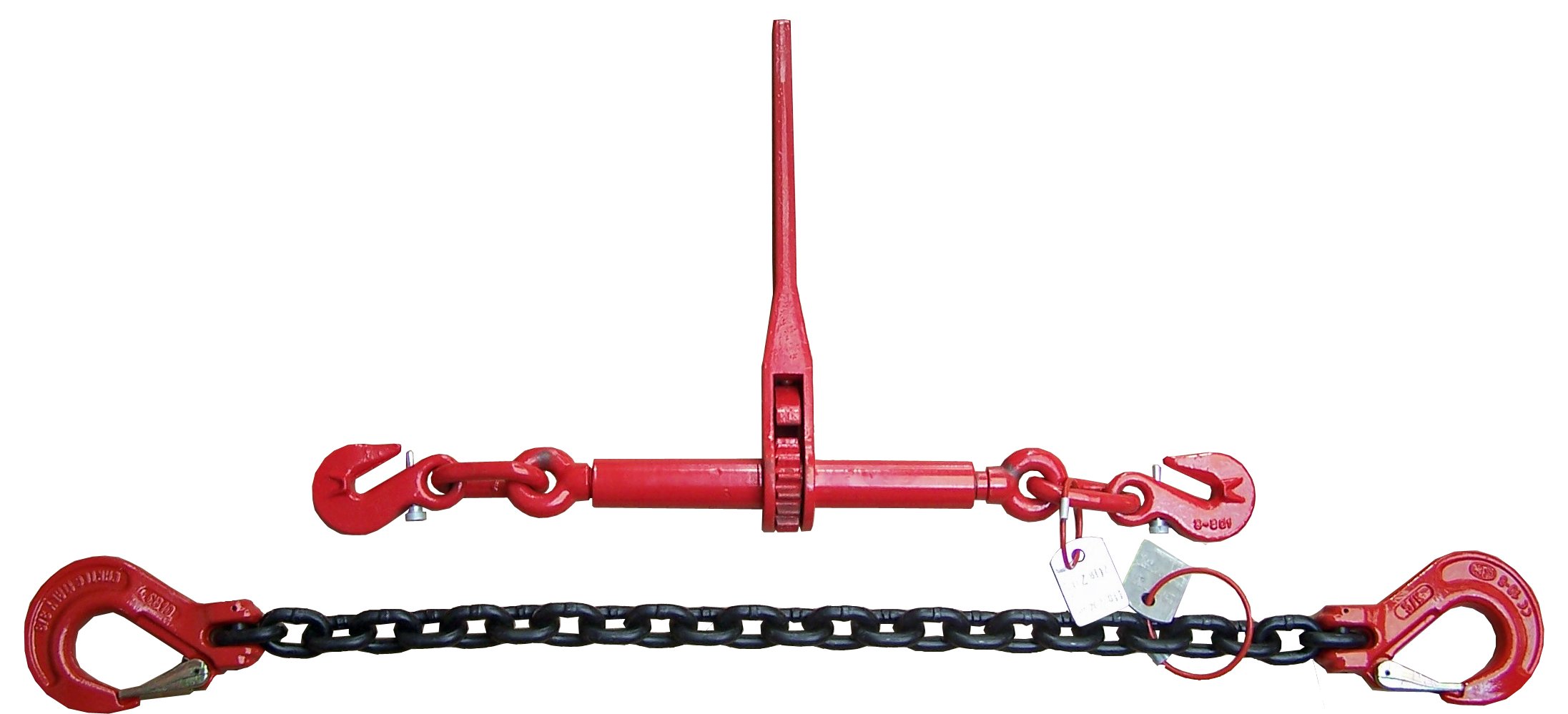 SHZ Zurrkette Spannkette Ratschenspanner 2-teilig zweiteilig 10mm 6300 daN 63kN 6300kg (ZK2-10) (6,0)