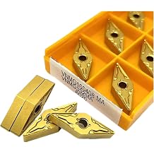 Indexable Carbide Turning Inserts 10PCS VNMG160404 VNMG160408-MA 15TF 6020 735 Hard Alloy External Turning Tool Cutting LatheVNMG160408-MA 6020
