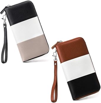 Moflycom Wallet for Women RFID Blocking Genuine Leather Large Capacity Womens Wallet