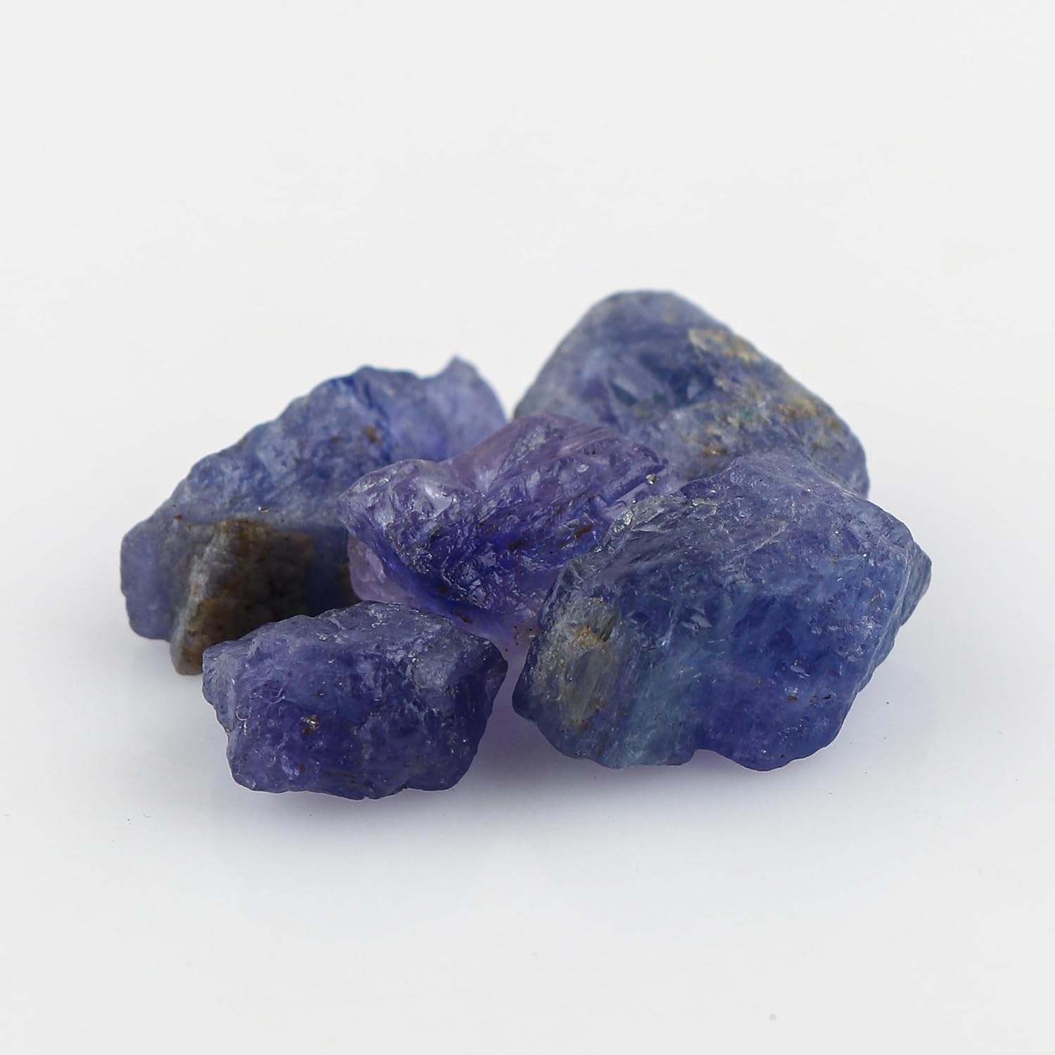 CRYSTALIS 5pcs Natural Tanzanite Loose Gemstone Wholesale Bulk Rough Jewelry Making Supply, Chakra Healing Raw Stones, Wire Wrapping, DIY, Gem Collection - Image 2