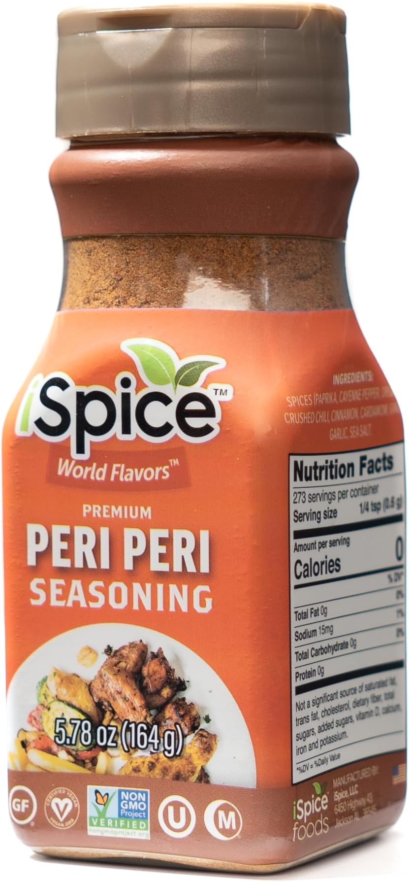 iSpice - PERI PERI SEASONING/PIRI PIRI SEASONING World Flavor Super Spice Blend | All Natural | Ready to use as is | No preparation is necessary