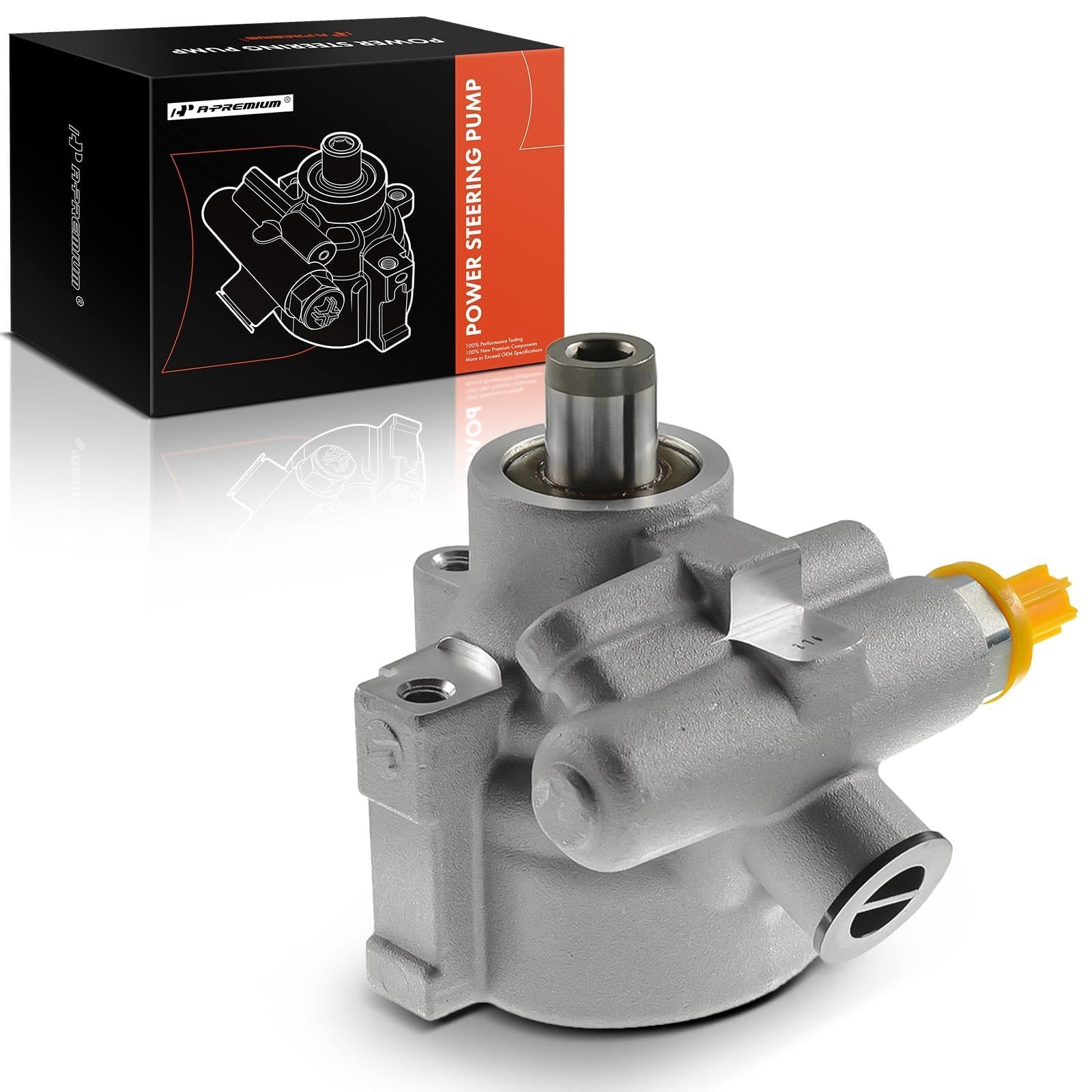 A-Premium Power Steering Pump Compatible with Chevrolet Trailblazer EXT 02-06, SSR 2003 & GMC Envoy XL 02-06, Envoy XUV 04-05 & Isuzu Ascender 03-06, 4.2L 5.3L 6.0L, Replace # 15749569, 26112197