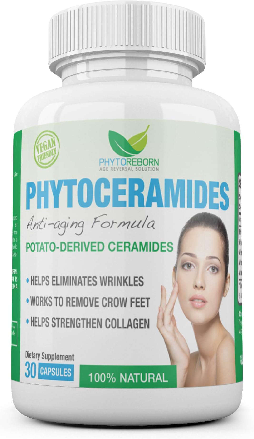 Phytoceramides- Ultimate Face Lift Anti Aging Solution Recommended | Superior Quality and 100% All Natural | Gluten Free
