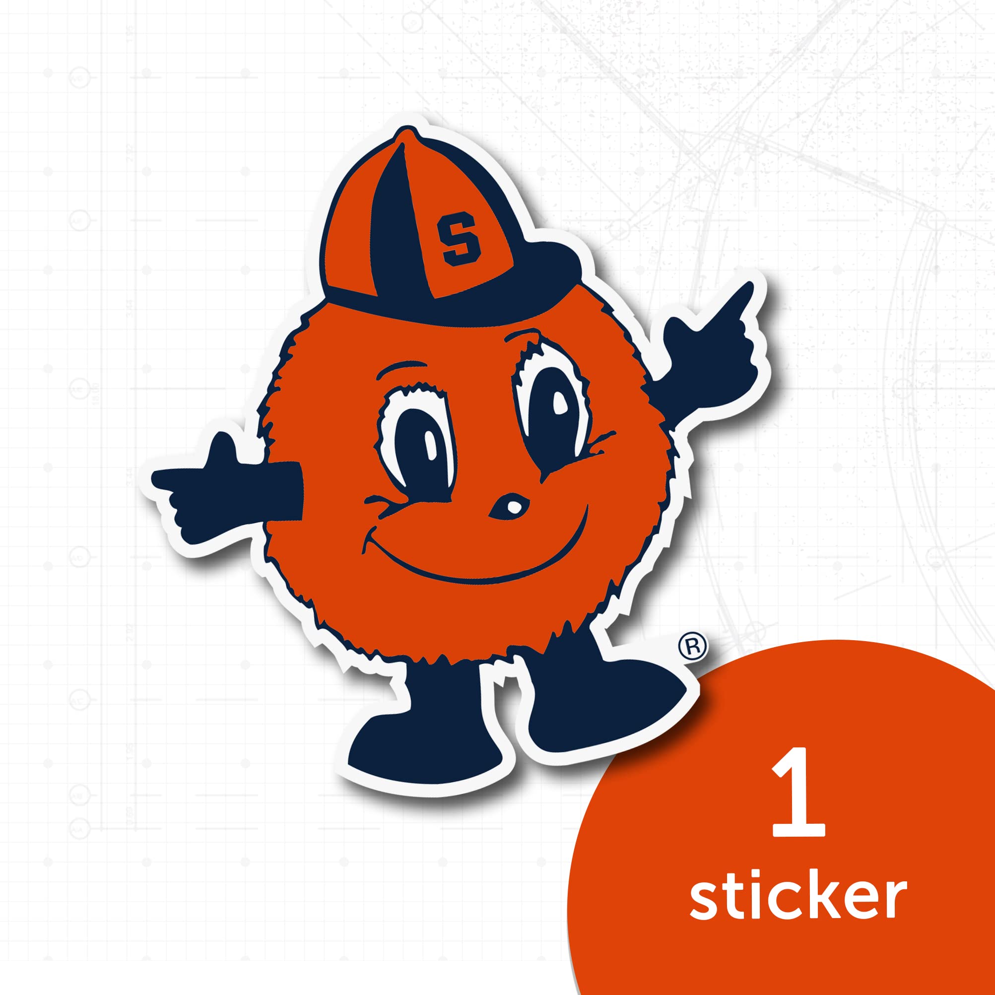 Syracuse University NCAA Vinyl Decal Sticker – Officially Licensed, 29 Inches, For Car, Laptop, Water Bottle