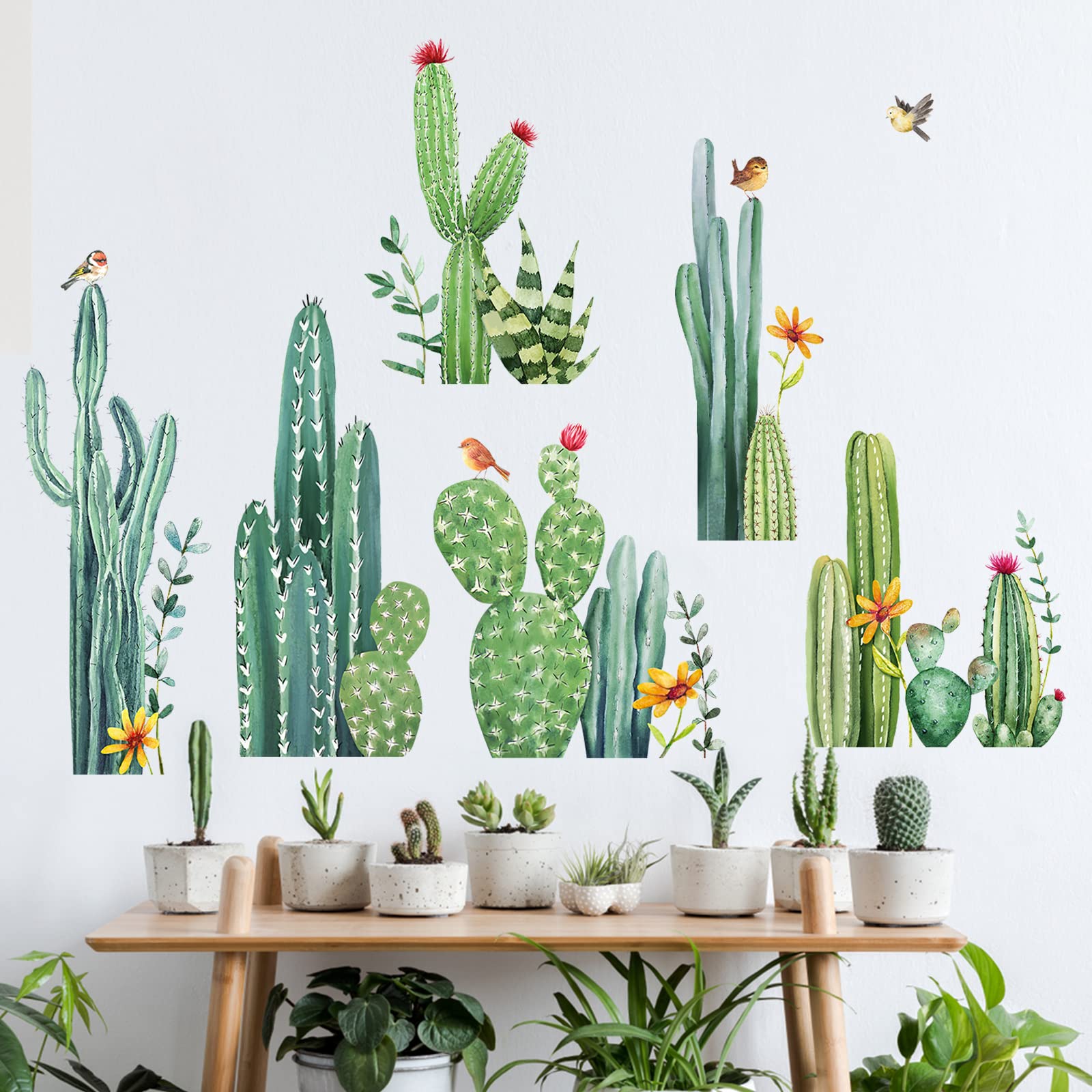 Pegatinas De Pared De Hojas De Plantas Tropical: Calcomanías De Arte