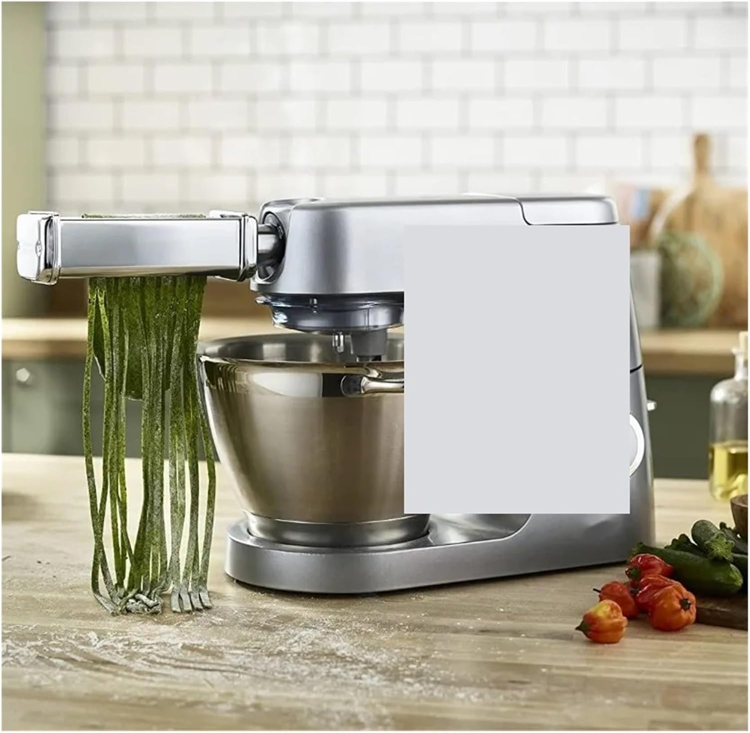 1PCS Noodle Makers Parts，Compatible For Kenwood Fettucine Cutter Roller Attachment，Compatible For Chef Major Kmix Accessories Pasta Food Processors(1PCS Flaky)