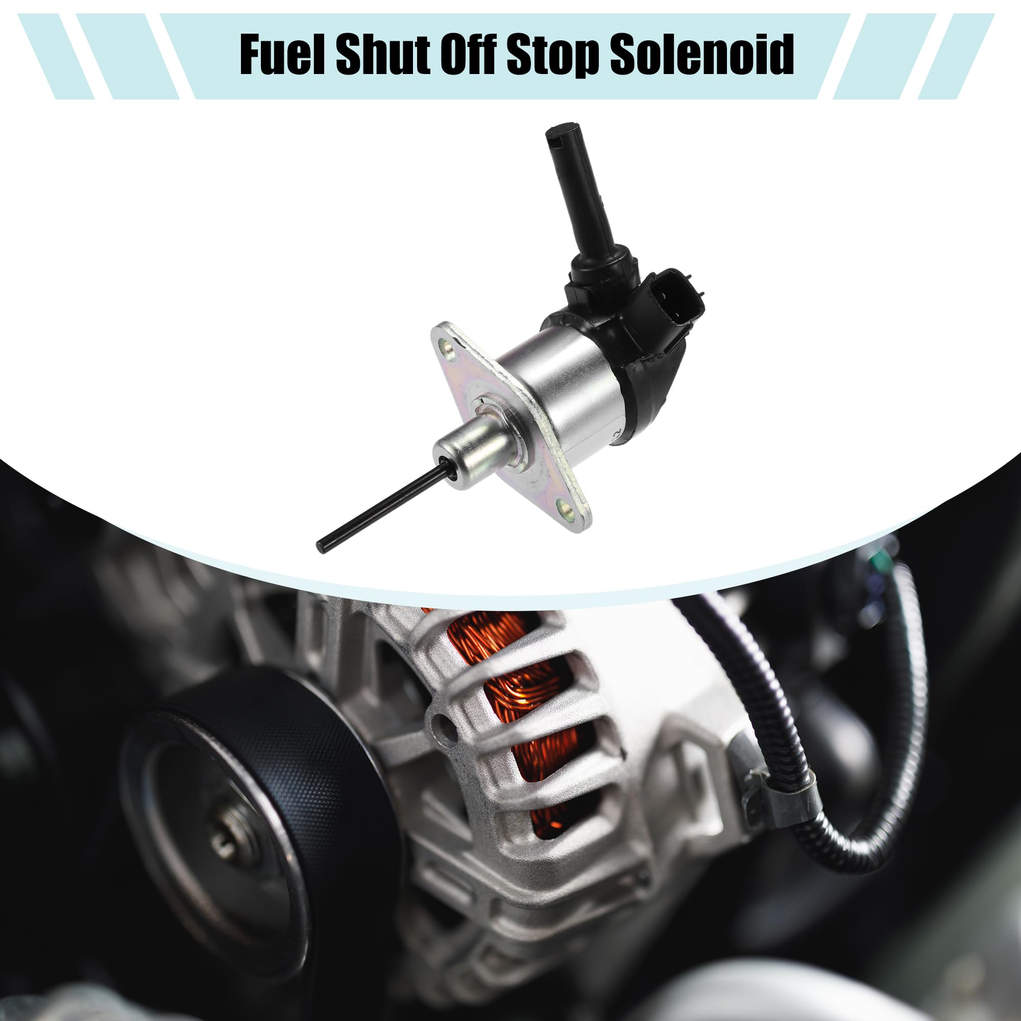Solenoid Valve Fuel ACROPIX Fuel | Fits Kubota Tractor L2800 L3130 ...
