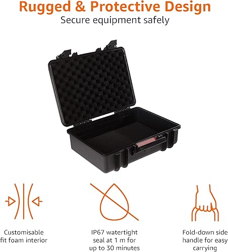 Miniatura 3 de Tienda Basics - Funda rígida mediana para cámara (18 x 14 x 6 pulgadas), color negro