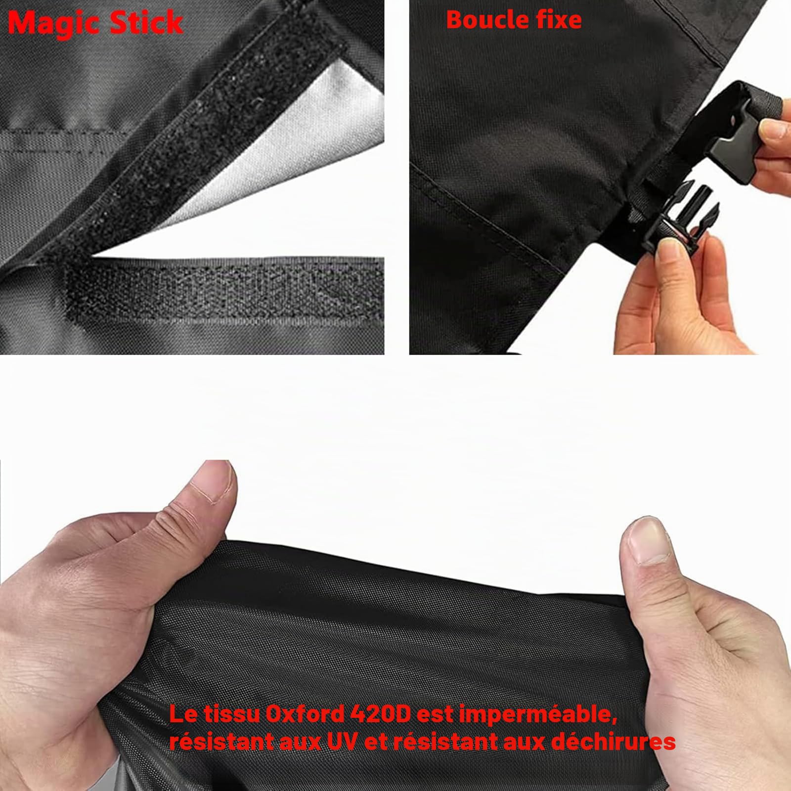 Couverture Rouleau de Piscine, Pliables 420D Oxford Étanche Chaleur Solaire Anti-Vent Pluie Poussière/UV Bâche Protection Cordon Serrage, pour l'hiver et l'été, bobines Enrouleurs (Gris, 20FT)