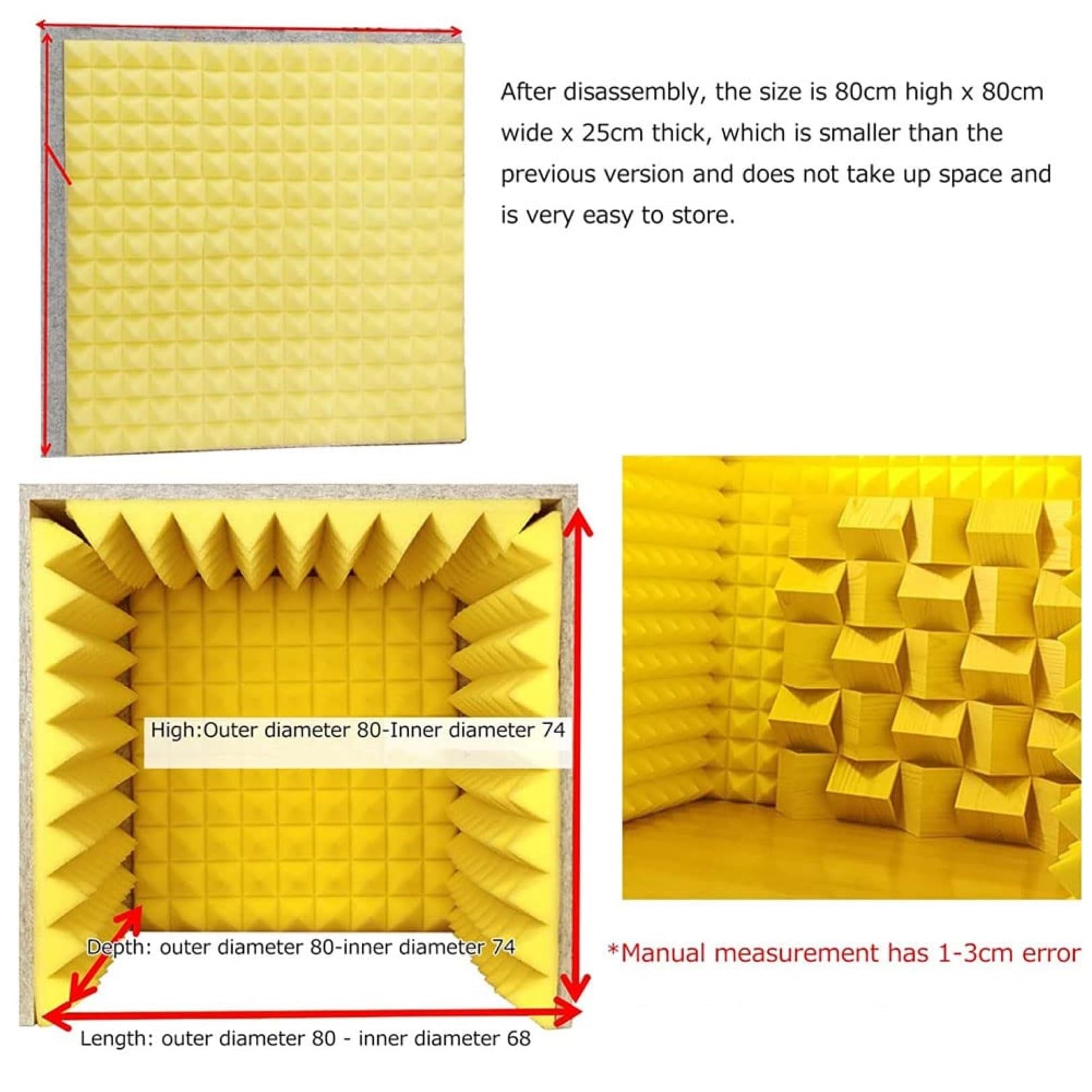 Pannelli fonoassorbenti in schiuma Pannelli fonoassorbenti per cabine vocali Pannelli fonoassorbenti per pareti Insonorizzazione per conferenze e trasmissioni Materiali insonorizzanti per microfono (G