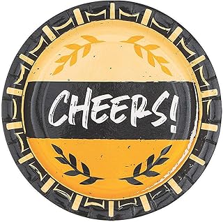 CHEERS AND BEERS DESSERT PLATE - Party Supplies - 8 Pieces