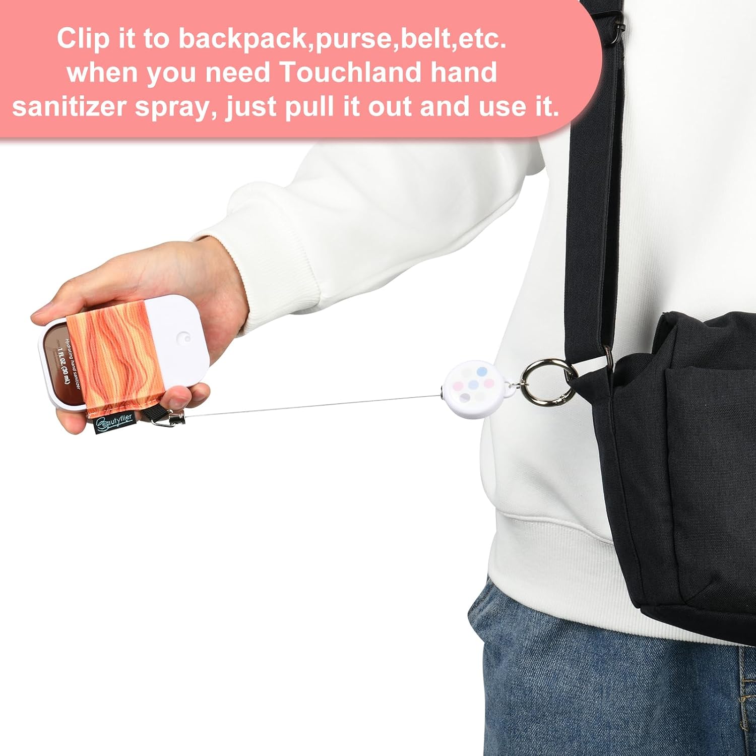 4Pcs Sleeve Holder Compatible with Touchland Hand Sanitizer Spray Mist 1 oz