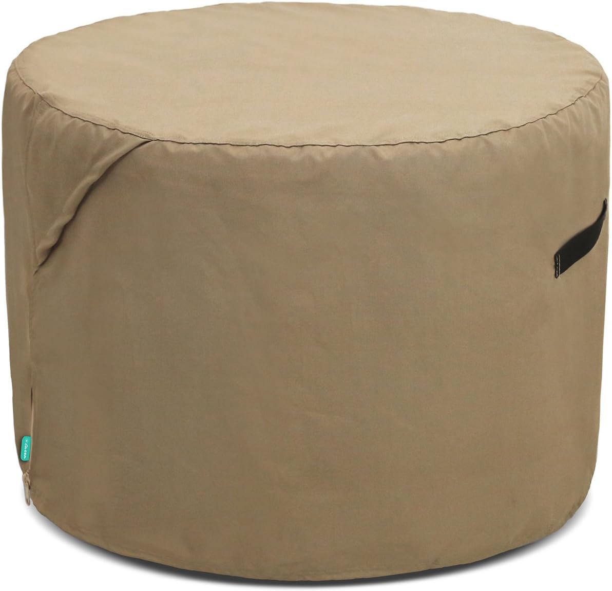 Tarra Home Universal Outdoor Patio Round Table Cover, 30-36" D, Presidium Tan