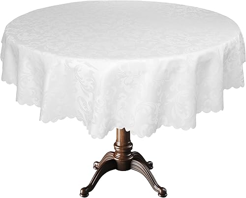 Mantel EcoSol Designs de microfibra, con estampado de damascos, resistente a las arrugas y las manchas