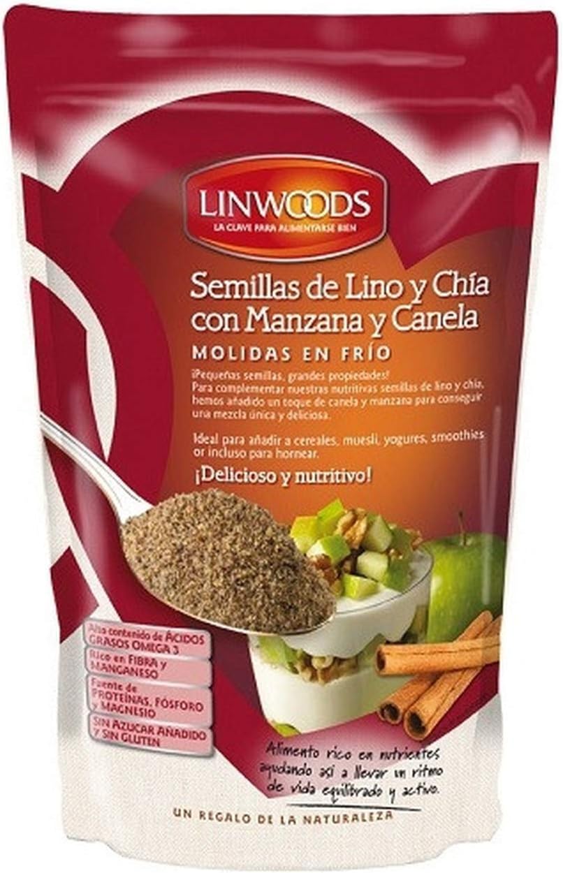 Milled Flaxseed,Chia,Apple & Cinnamon 200g