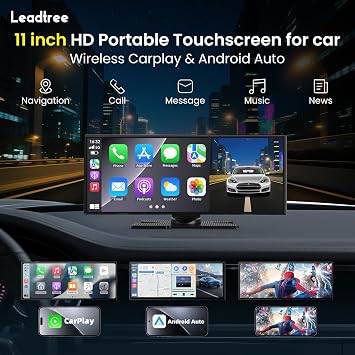2026 CarPlay Screen for Car, 11.5 inch A-pple CarPlay & Android Auto Screen