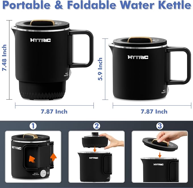 Tetera Eléctrica Plegable HYTRIC 650ml miniatura 2