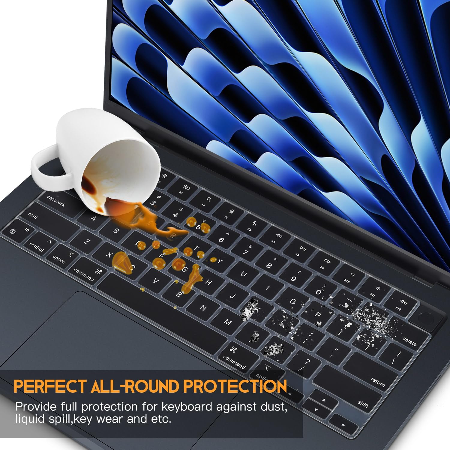 Amazon.co.jp: キーボードカバー 2025 2024 2023 MacBook Air 15インチ
