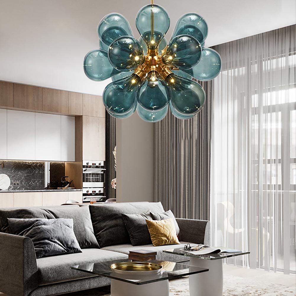 Lustre Moderne Lustre Boule De Verre Branches D'arbres