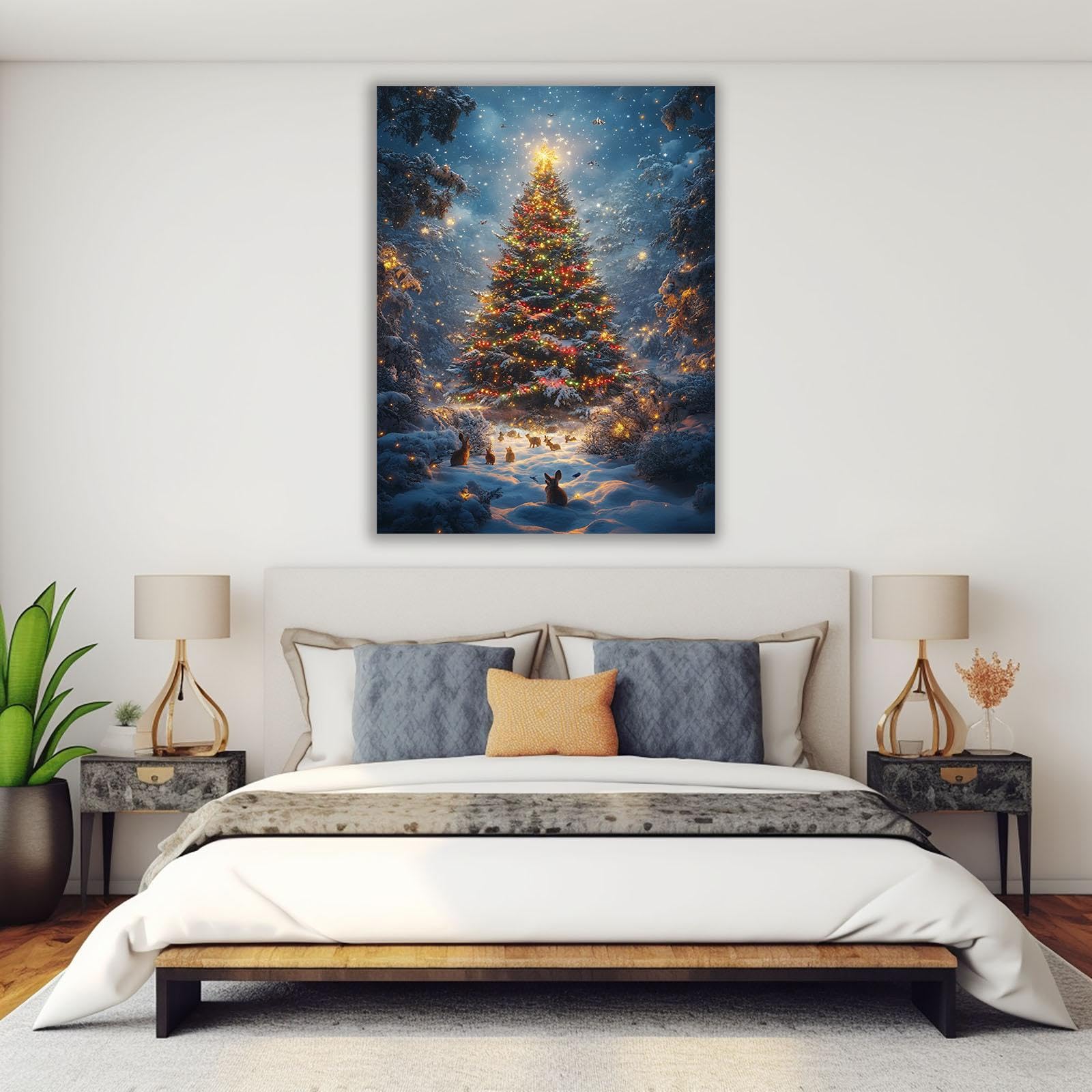 Amazon.co.jp: JGKBBSY(へはぼそ) マルチ クリスマスアートパネル