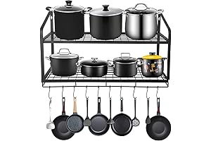 Wall-Mounted Pot and Pan Rack: The Ultimate Kitchen Storage Solution