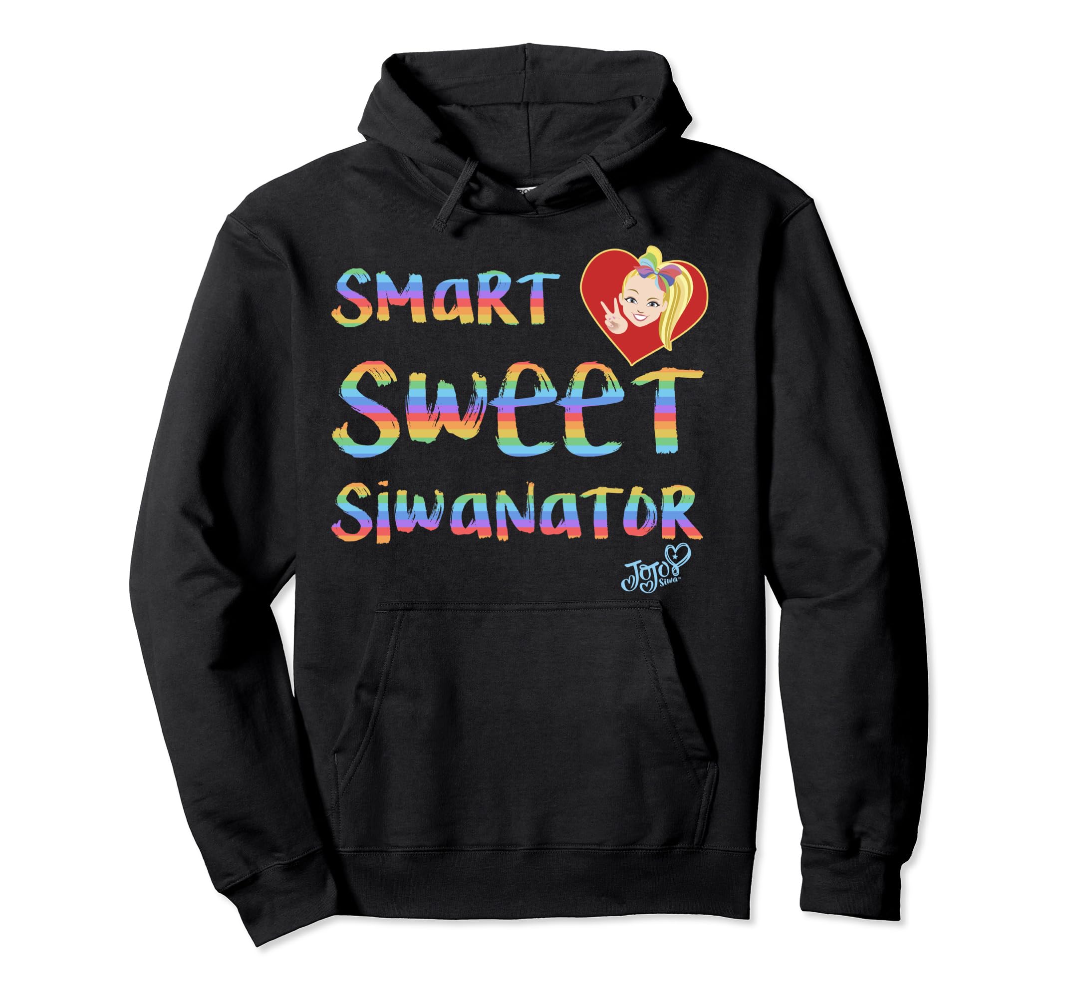 JoJo Siwa Smart Sweet Siwanator Rainbow Hoodie Pullover Hoodie : Clothing,  Shoes \u0026 Jewelry - Amazon.com