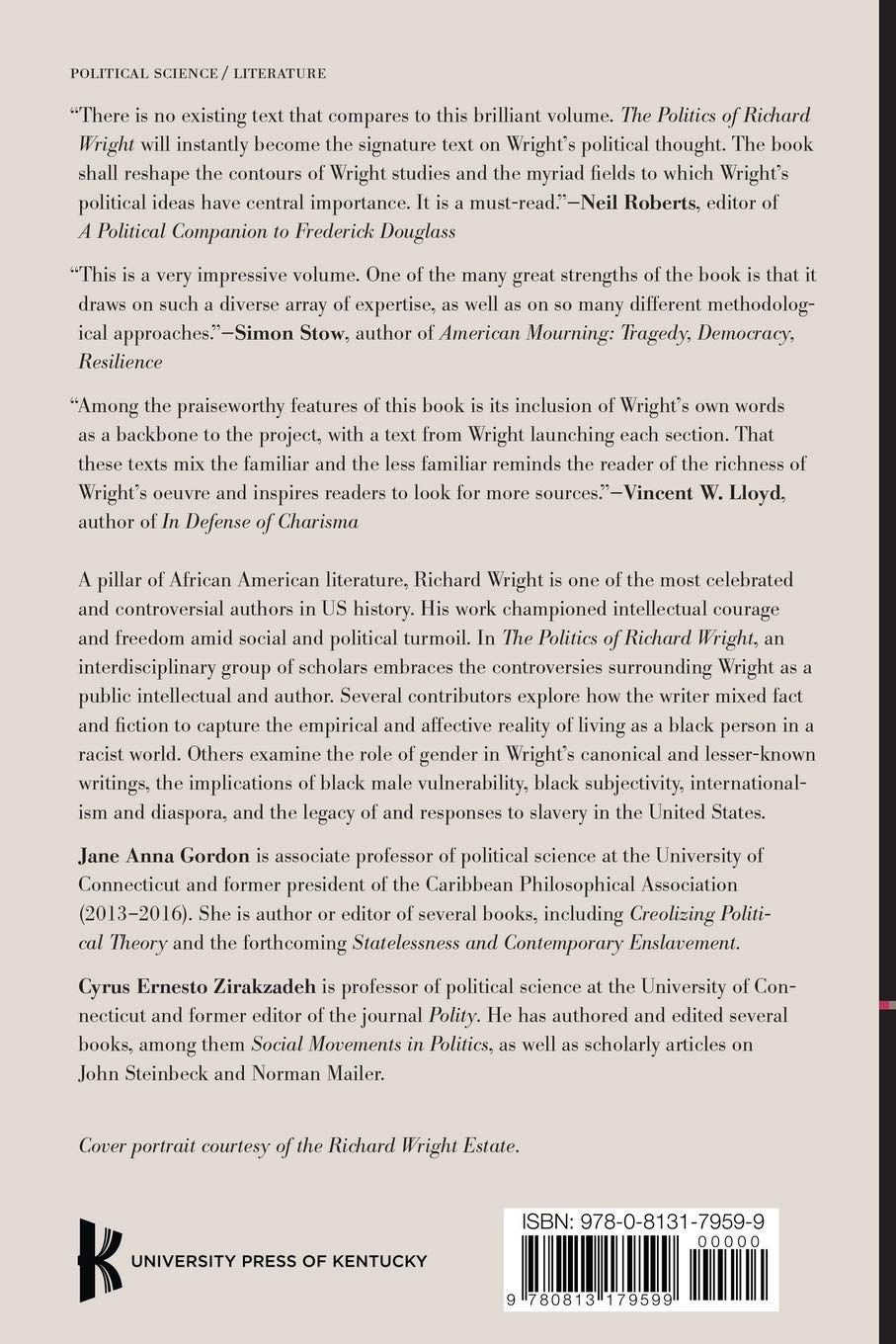 The Politics of Richard Wright: Perspectives on Resistance      Paperback – June 23, 2020