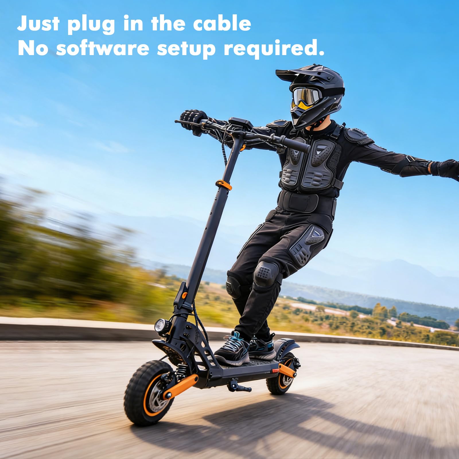 Cavo di sblocco chip tuning per Segway Ninebot Max G3E, Performance | Upgrade Travd 35 km/helling Spee, cavo di rilascio di velocità senza carico personalizzato, pulsante Quick Switch integrato