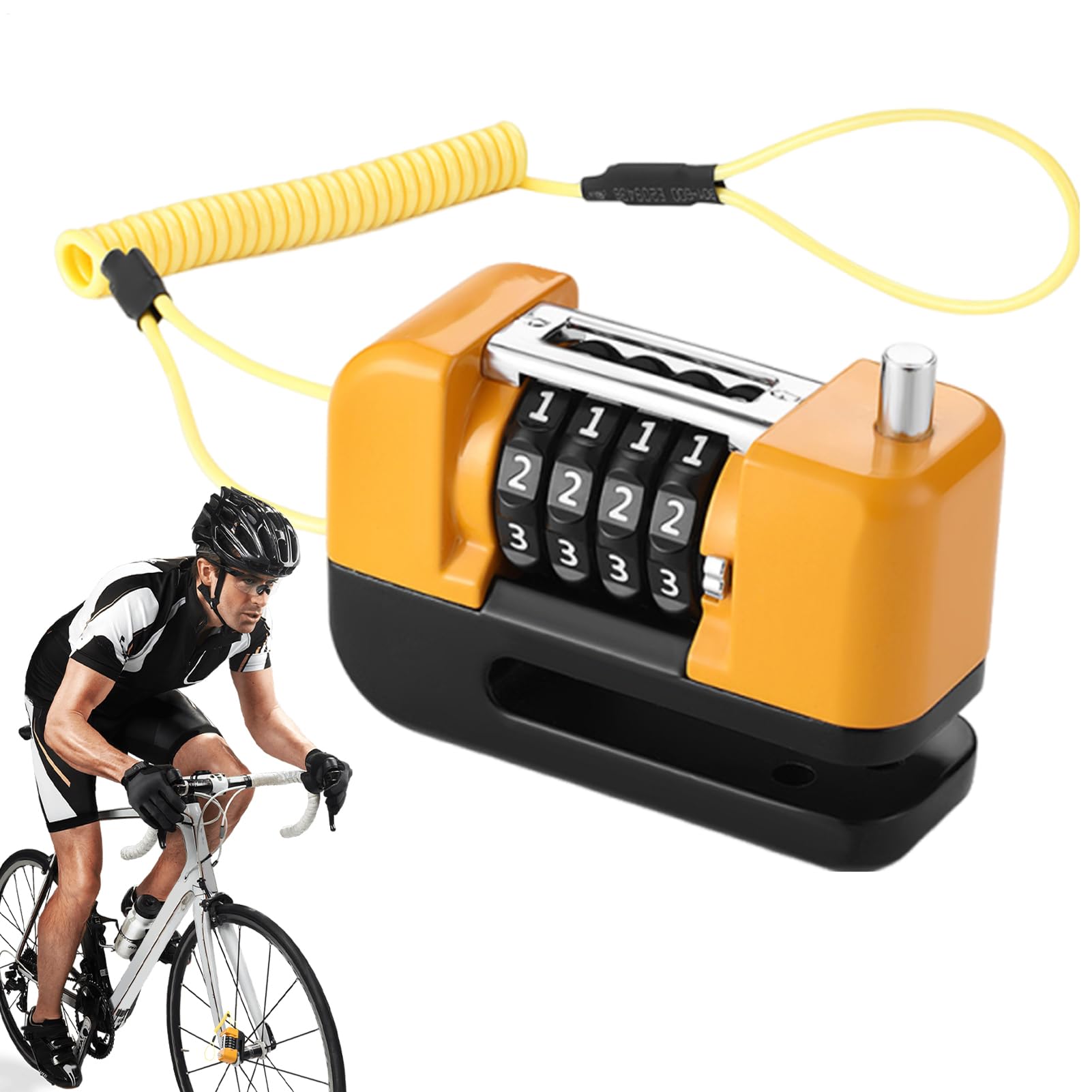 Antivol de frein de vélo et disque de moto électrique cadenas sécurité 4 chiffres