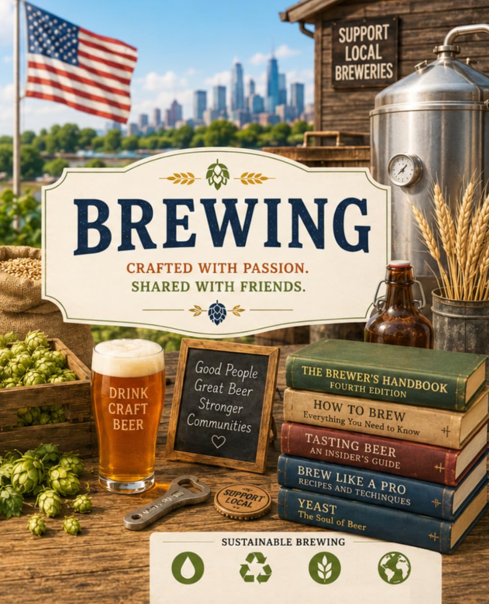 BREWING: A Lined Journal for Homebrewers, Beer Enthusiasts, Brewing Recipes, Tasting Notes & Fermentation Logs