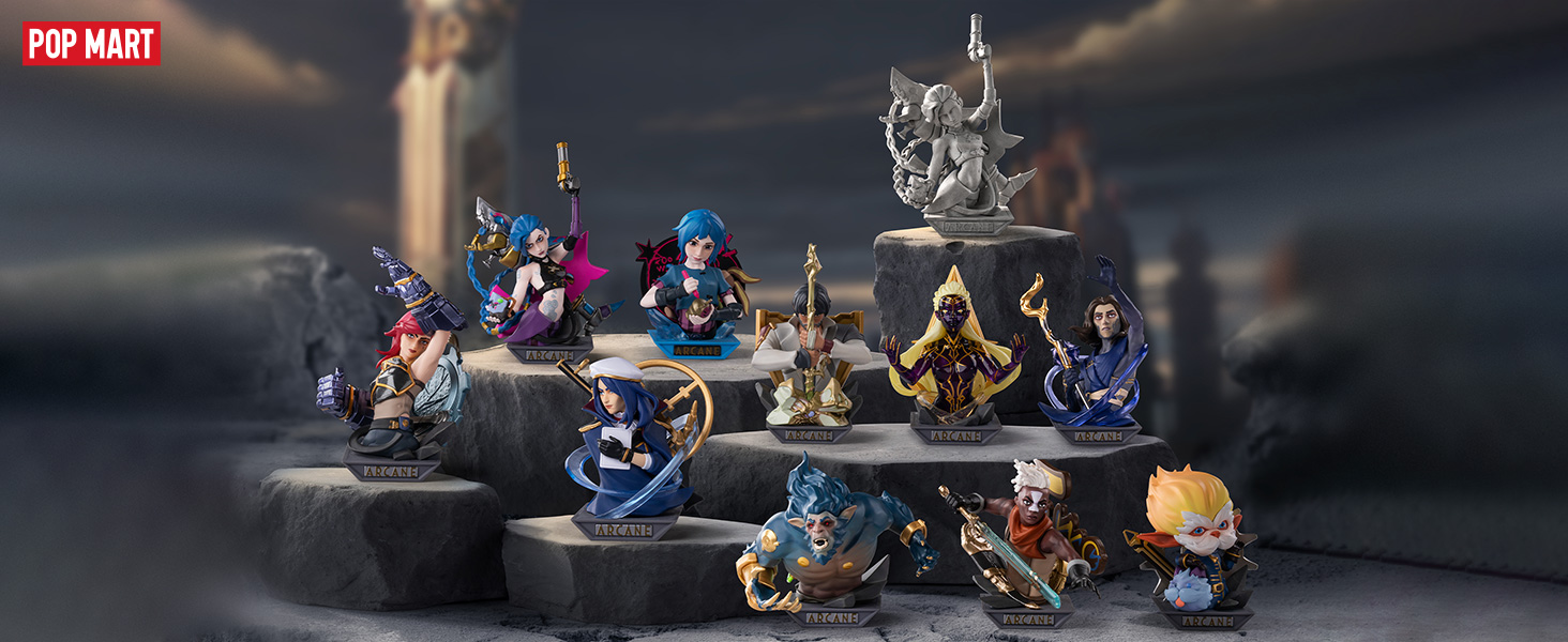 ポップマート LOLアーケイン ヴァイ& ケイトリン セット トレーディングフィギュア】POPMART League of Legends