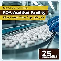 Vista 5 de Time-Cap-Labs - 300 unidades de aspirina de fuerza regular de 325 mg para adultos, en comparación con Bayer, tabletas de aspirina de fuerza regular