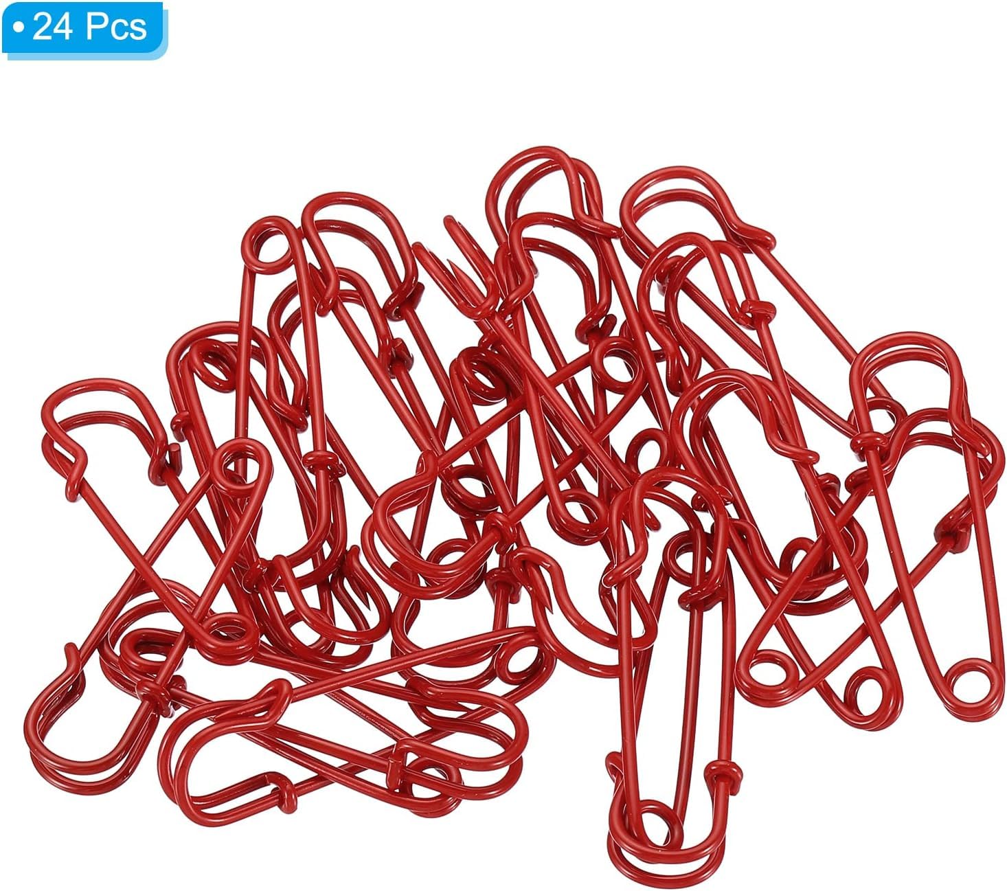 ZOAPDEBCEWytrzymałe szpilki do koców, Duże agrafki, agrafki 1,57 cala, duży metal(Rosso)