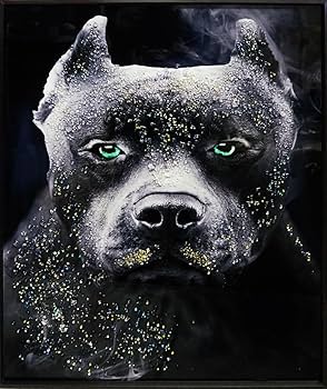 Amazon.co.jp: クリスタルアート ピットブル ブルドッグ 犬 いぬ 水晶