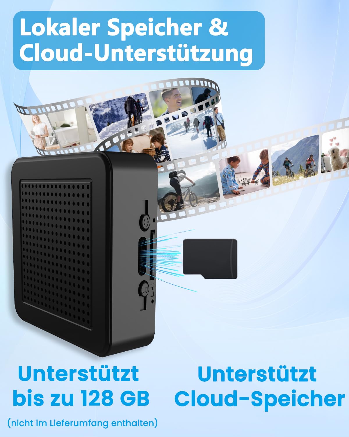 Mini Kamera Überwachungskamera Innen Ohne WLAN, Flexible Offline oder WLAN | Nachtsicht, Bewegungserkennung, Magnet Halterung, 4K Mini Überwachungskamera Akku für Innen/Außenbereich