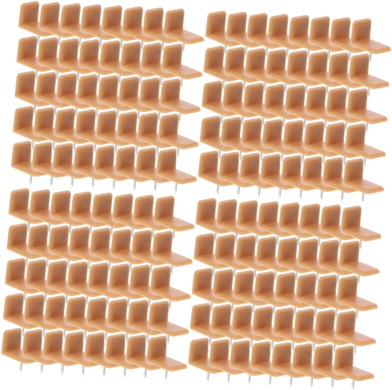 COHEALI 160pcs Guide Slider Furniture Moving Pad Shaped Easy Installation Chair Glides for Carpet Floor Protectors Leg Pads