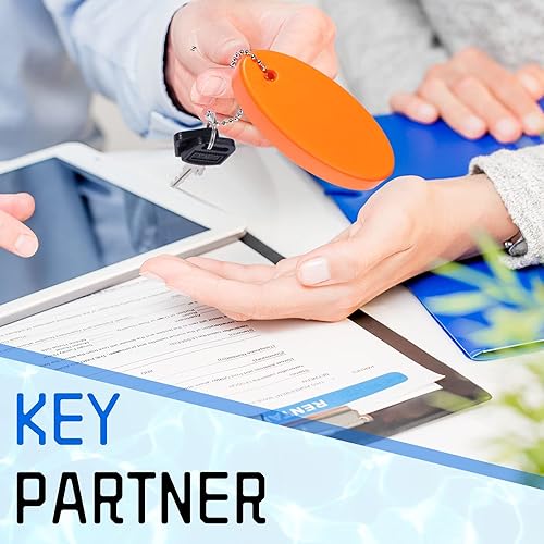 Miniatura 6 de Llavero flotante de espuma oval flotador llavero llavero de espuma flotante para navegación, pesca, vela y deportes al aire libre