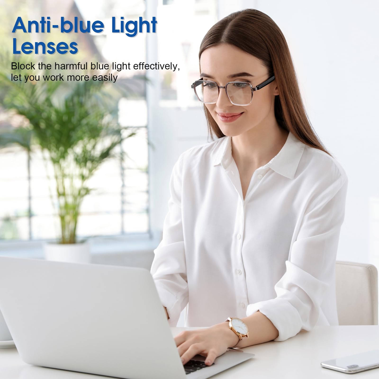 DIGI4U Lunettes Bluetooth - Audio à oreilles ouvertes, verres photochromiques UV400 et protection contre la lumière bleue, micro pour appels, lunettes intelligentes mains libres pour homme et femme