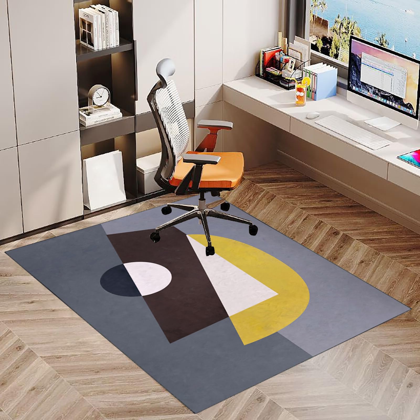 Tappeto Protettivo Per Sedia Da Ufficio 120x160 Cm - Antiscivolo, Per Pavimenti In Legno E Piastrelle, Gaming E Lavoro