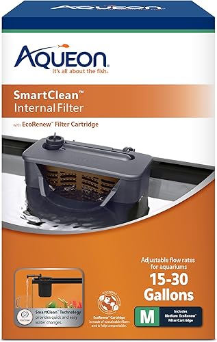 Aqueon Filtro interno QuietFlow con tecnología SmartClean, mediano