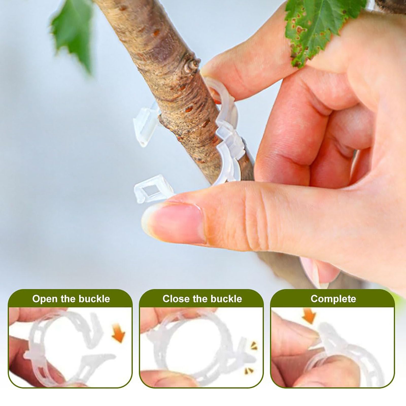 20-Pack Plant Climbing Wall Clips - Reusable Garden Vine Support Clips For Indoor & Outdoor Plants