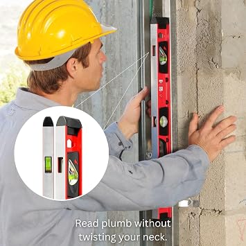 Kapro 170 Samson I-Beam Level With Case Set - Non-Magnetic Level 24 Inch - Magnetic 48 Inch + 48 Carrying Case