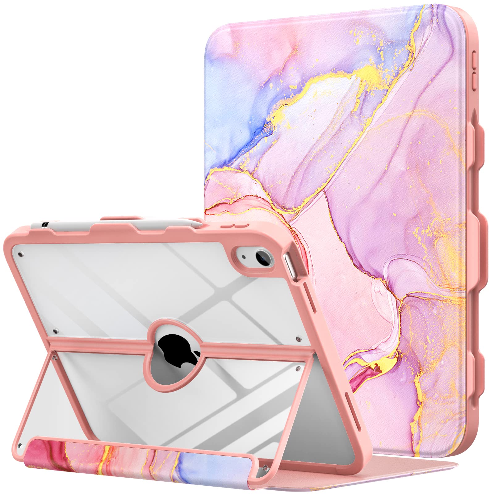 iPad本体 mako. Moko-iPad 2022世代ケース,ペンホルダー付き,10世代,10.9インチ