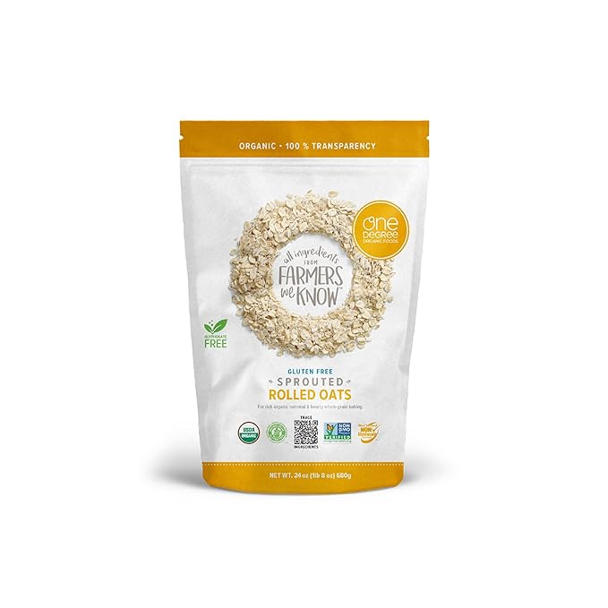 Avena en Hojuelas One Degree Organic Foods, Orgánica, Sin Gluten, 24 oz, Pack de 4 miniatura 3