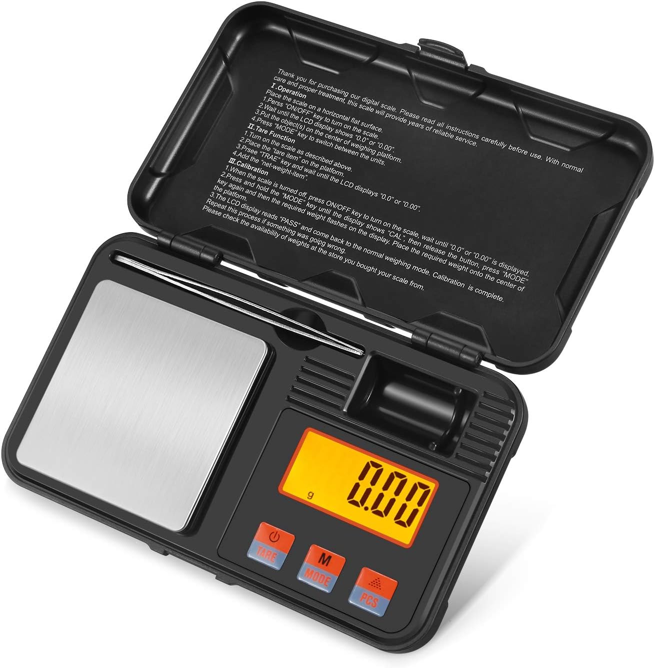 Flexzion Digital Scale Pocket Size Precision Gram Scale 200g / 0.01g