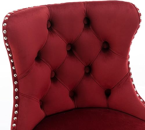 Miniatura 8 de Taburetes de bar giratorios de terciopelo ajustable con altura del asiento de 25 a 33 pulgadas, taburetes de bar con base cromada con respaldo